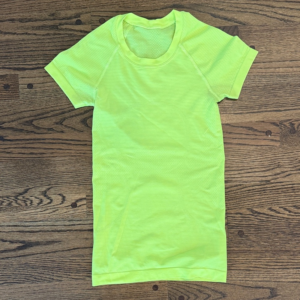 Lululemon Athletica Bright Yellow Short Sleeve Tee